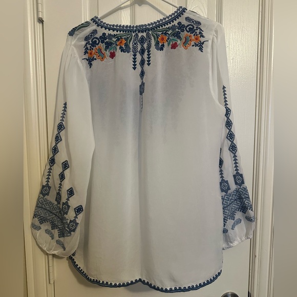 Johnny Was Chelsee VNeck Top Sz M - Picture 6 of 10